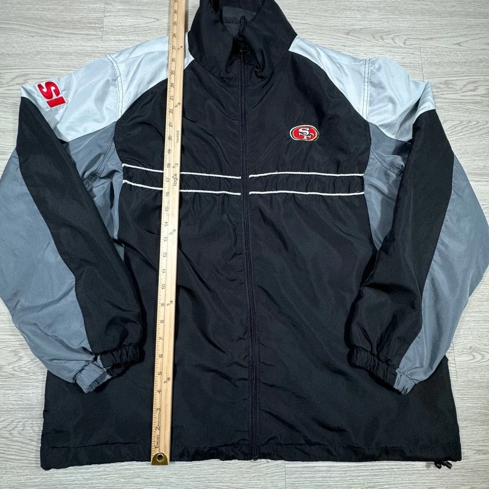 Dunbrooke Mens‎ San Francisco 49ers Windbreaker Jacket Black Grey White XL SF